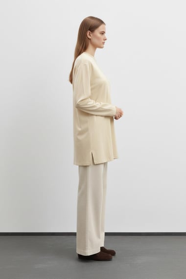 Kadın Basic Uzun Kollu Salaş Tunik-40017
