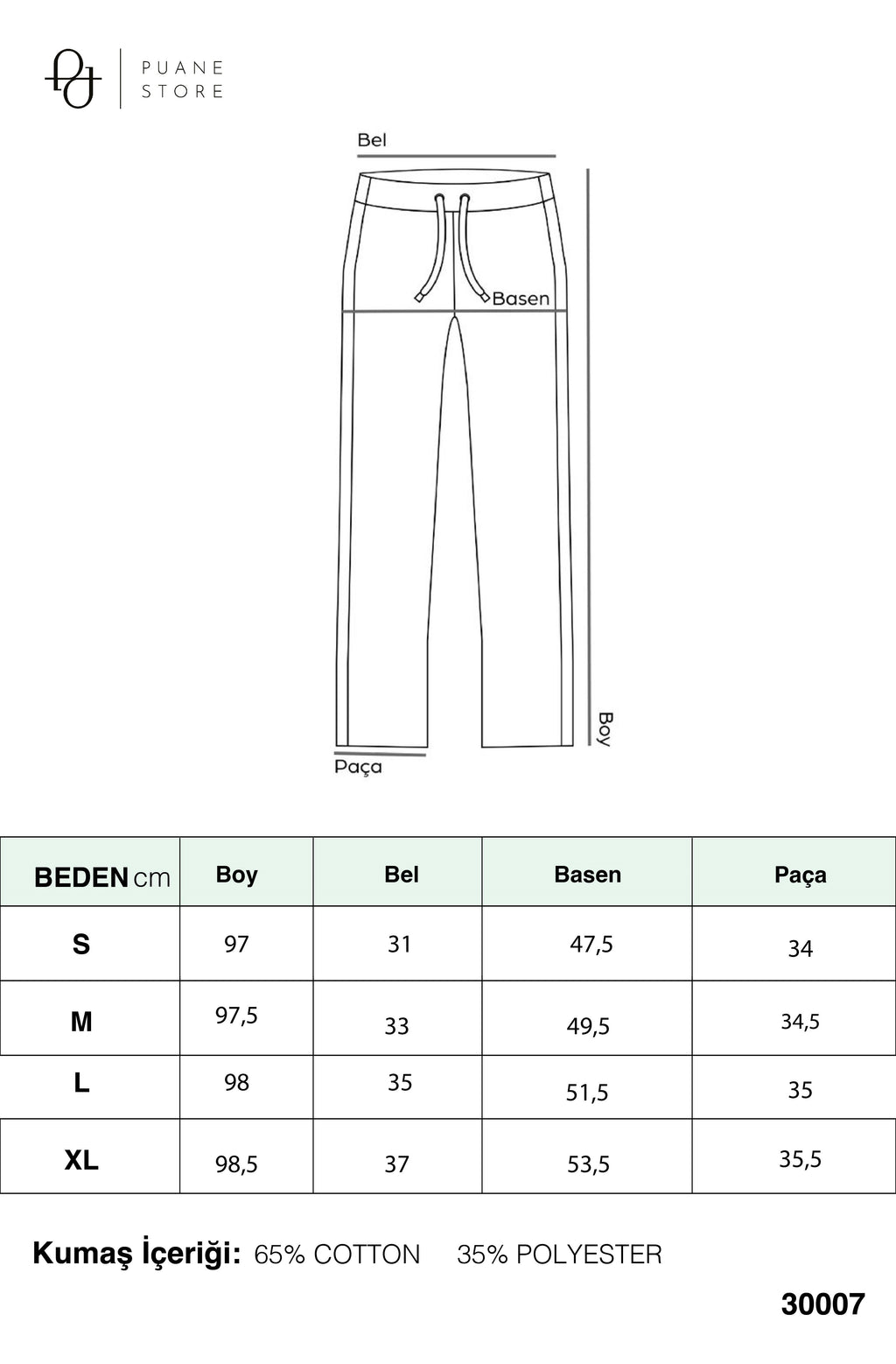 Kadın Geniş Paça Pantolon - 30007PNT