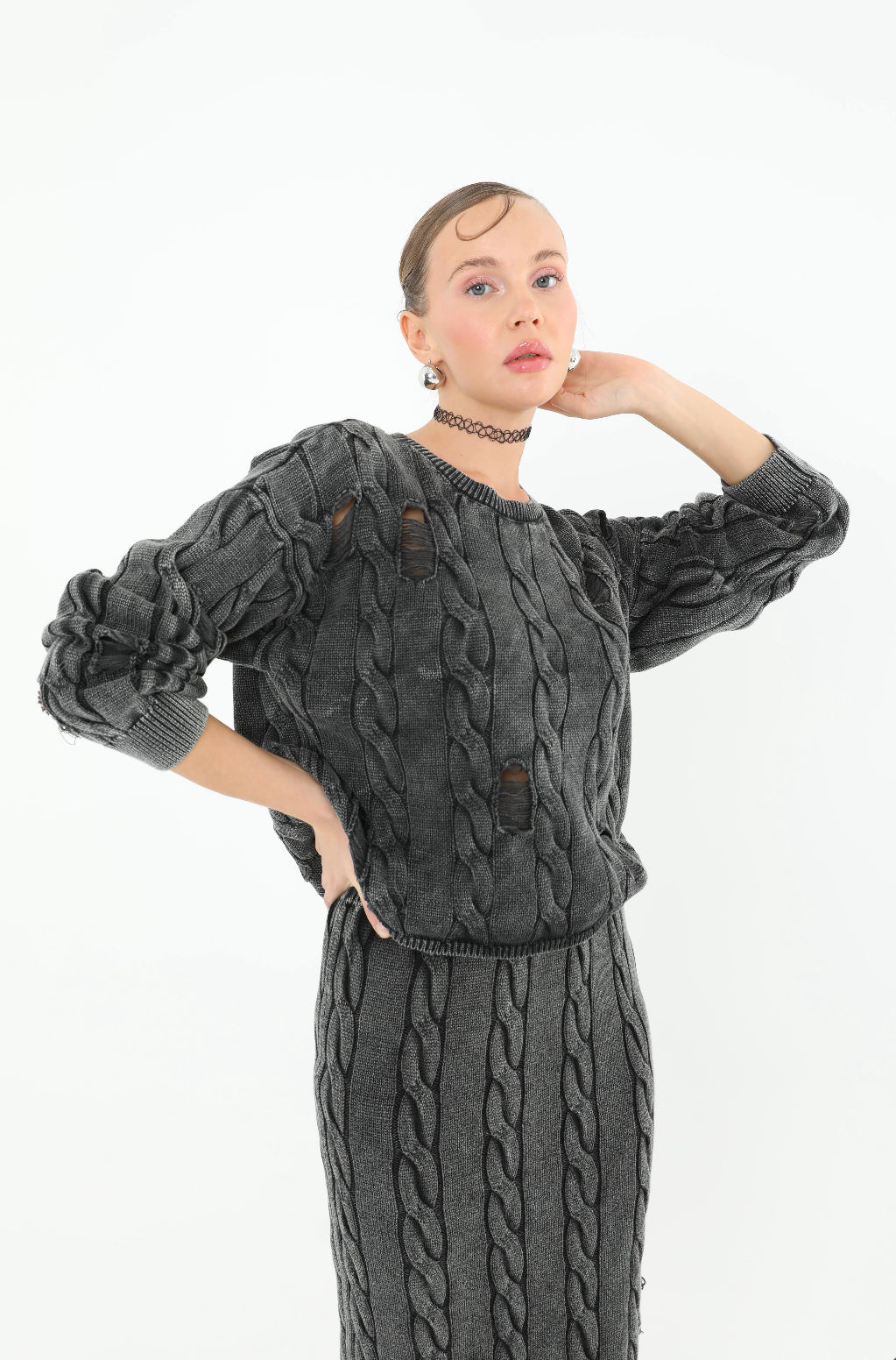 Triko Uzun Kollu Kazak  - 32031BLZ