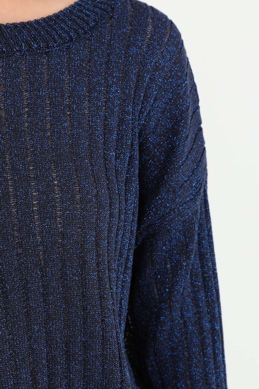 Kadın Simli Triko Bluz  - 31730BLZ