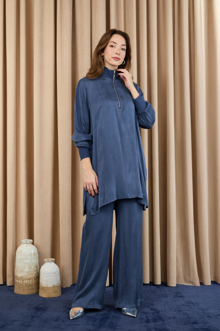 Kadın Fermuar Detaylı Takım - 14403TKM