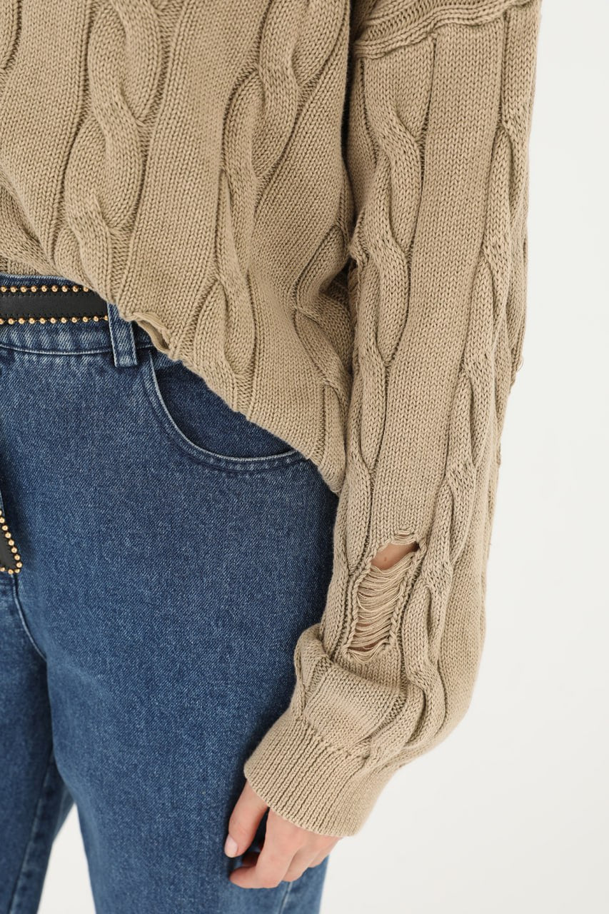 Triko Uzun Kollu Kazak  - 32031BLZ