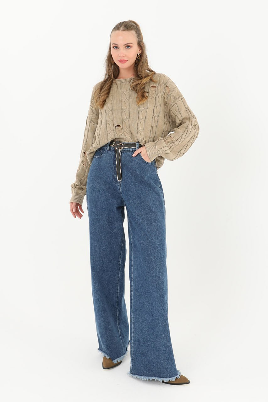 Triko Uzun Kollu Kazak  - 32031BLZ