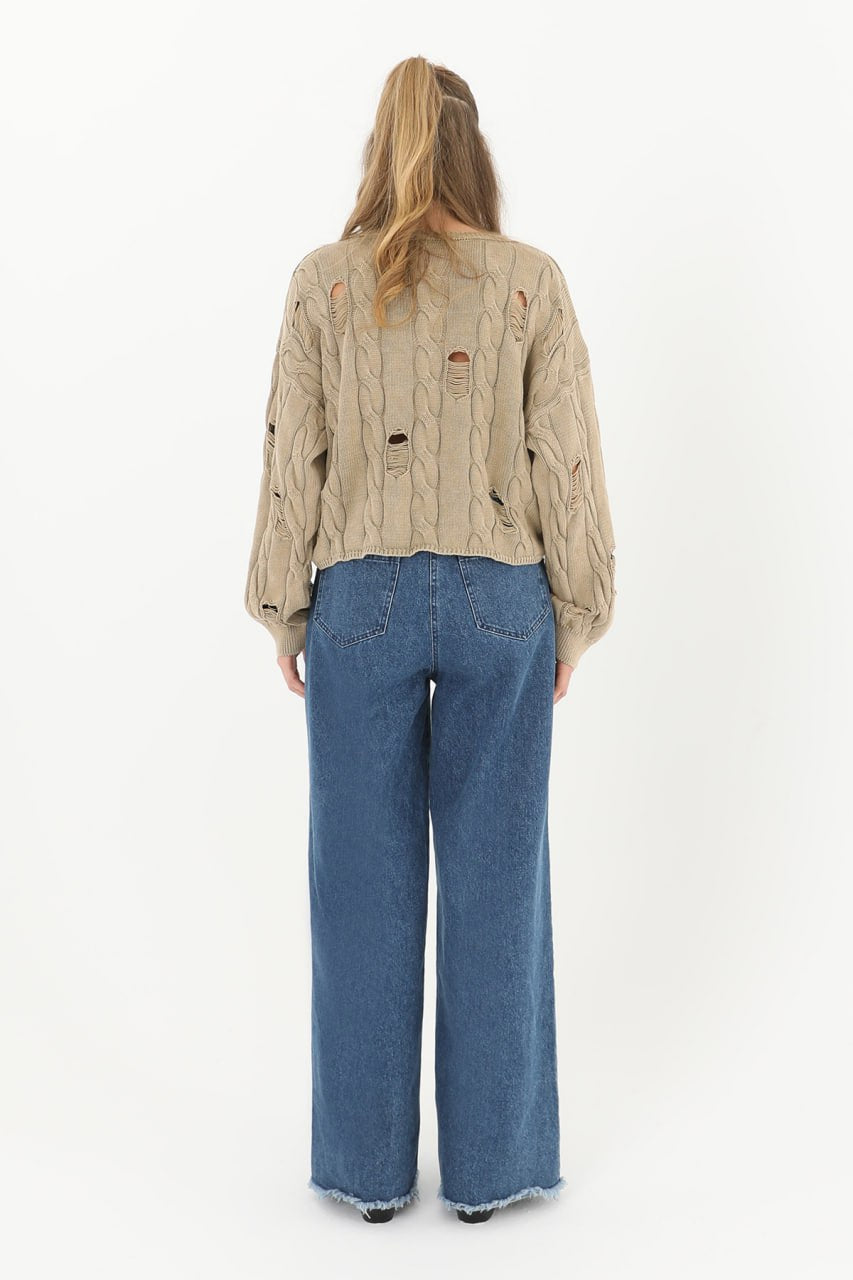 Triko Uzun Kollu Kazak  - 32031BLZ