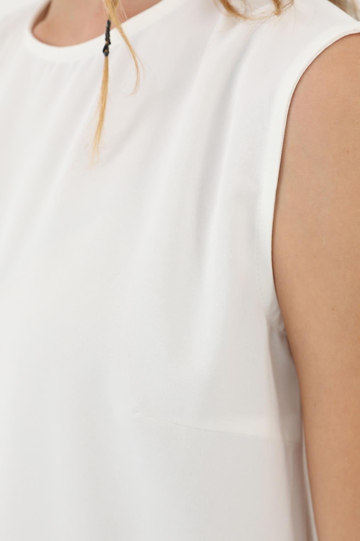 Kadın Kolsuz Basic İçlik Tunik - 10223TUN