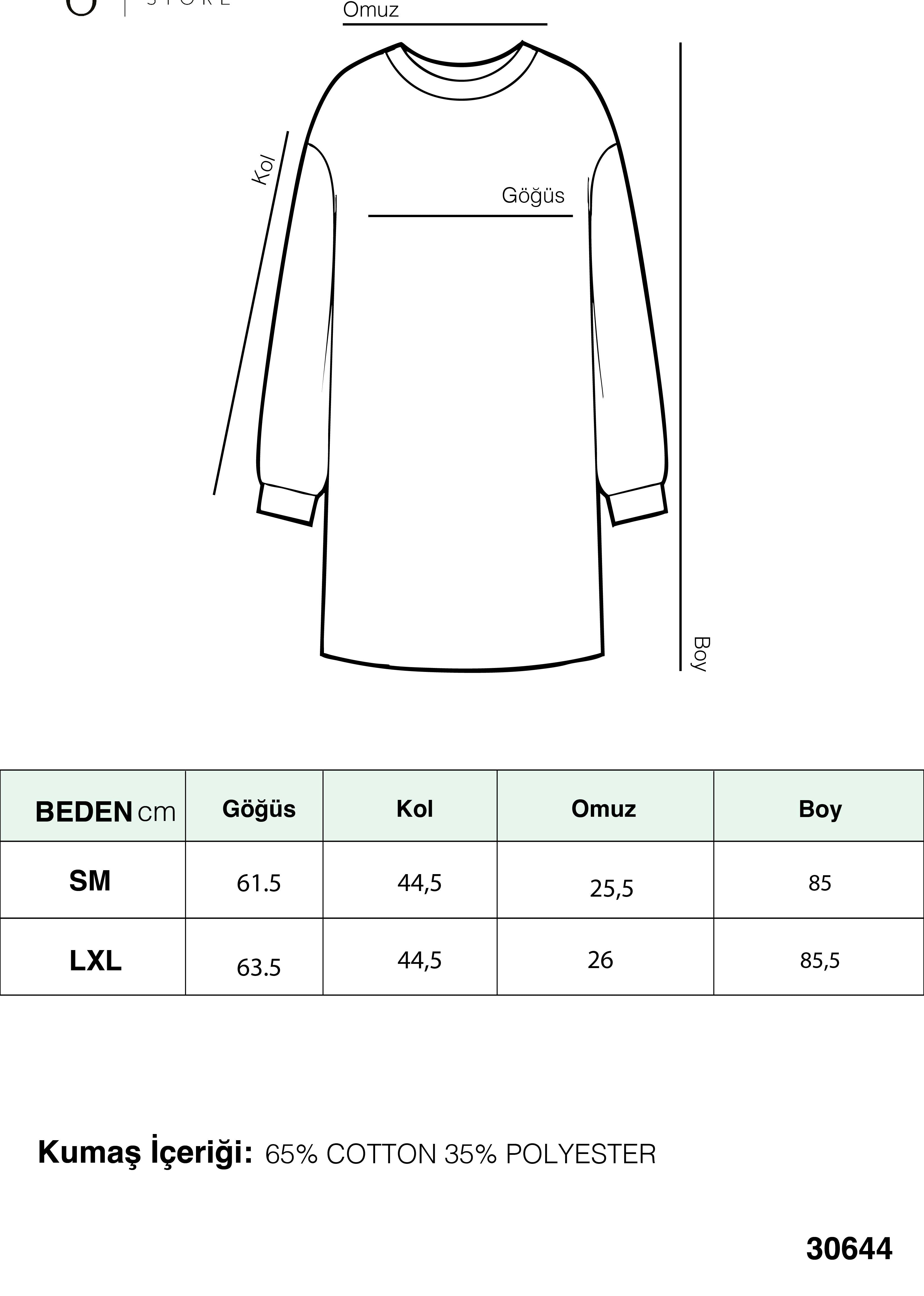 Kadın Basic Tunic - 30644TUN