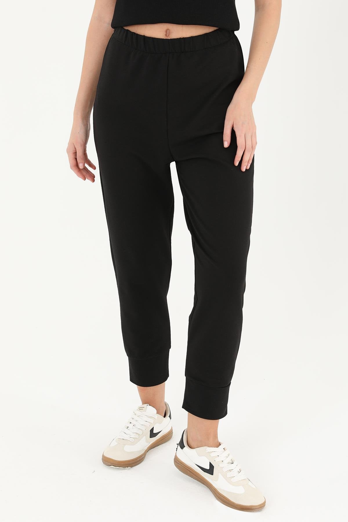 Kadın Ribana Detaylı Eşofman Altı - 30189PNT