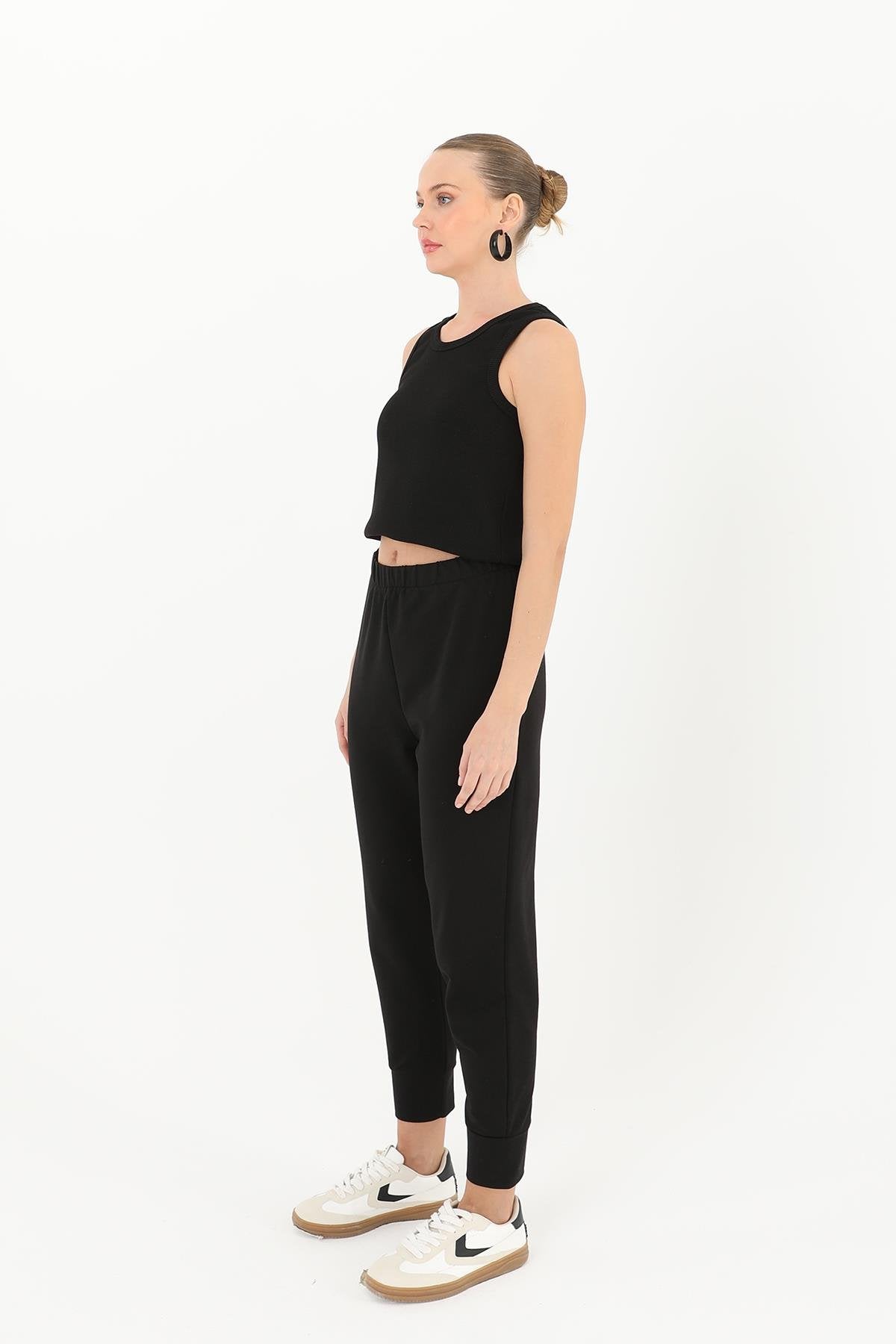 Kadın Ribana Detaylı Eşofman Altı - 30189PNT