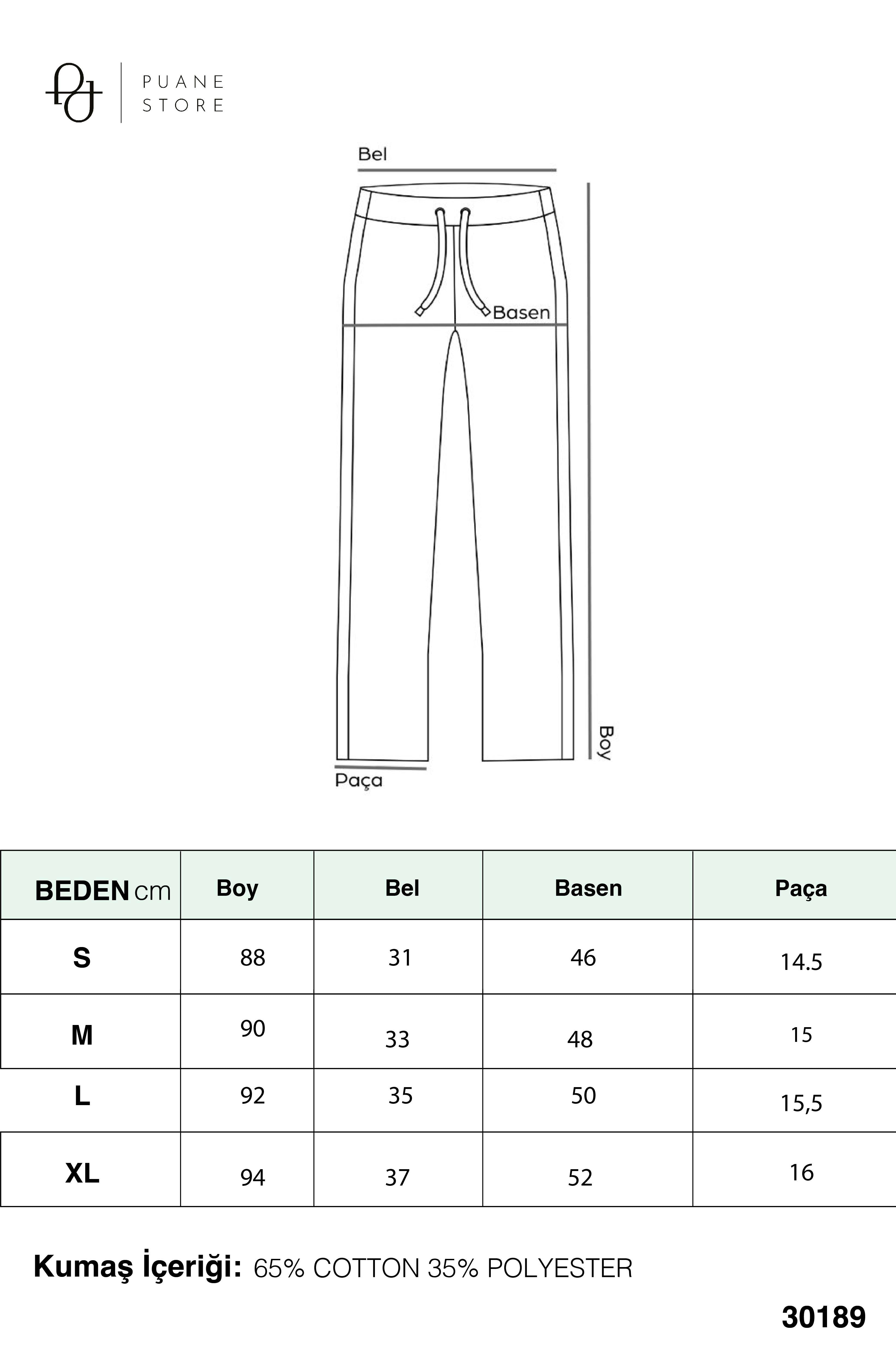 Kadın Ribana Detaylı Eşofman Altı - 30189PNT