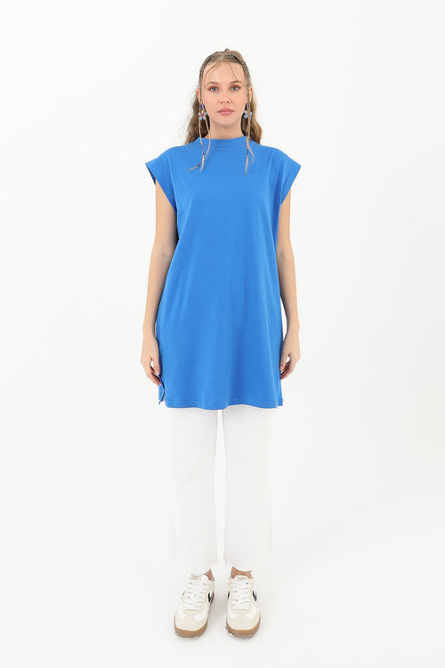 Kadın Basic Kolsuz T-shirt  - 30725TUN