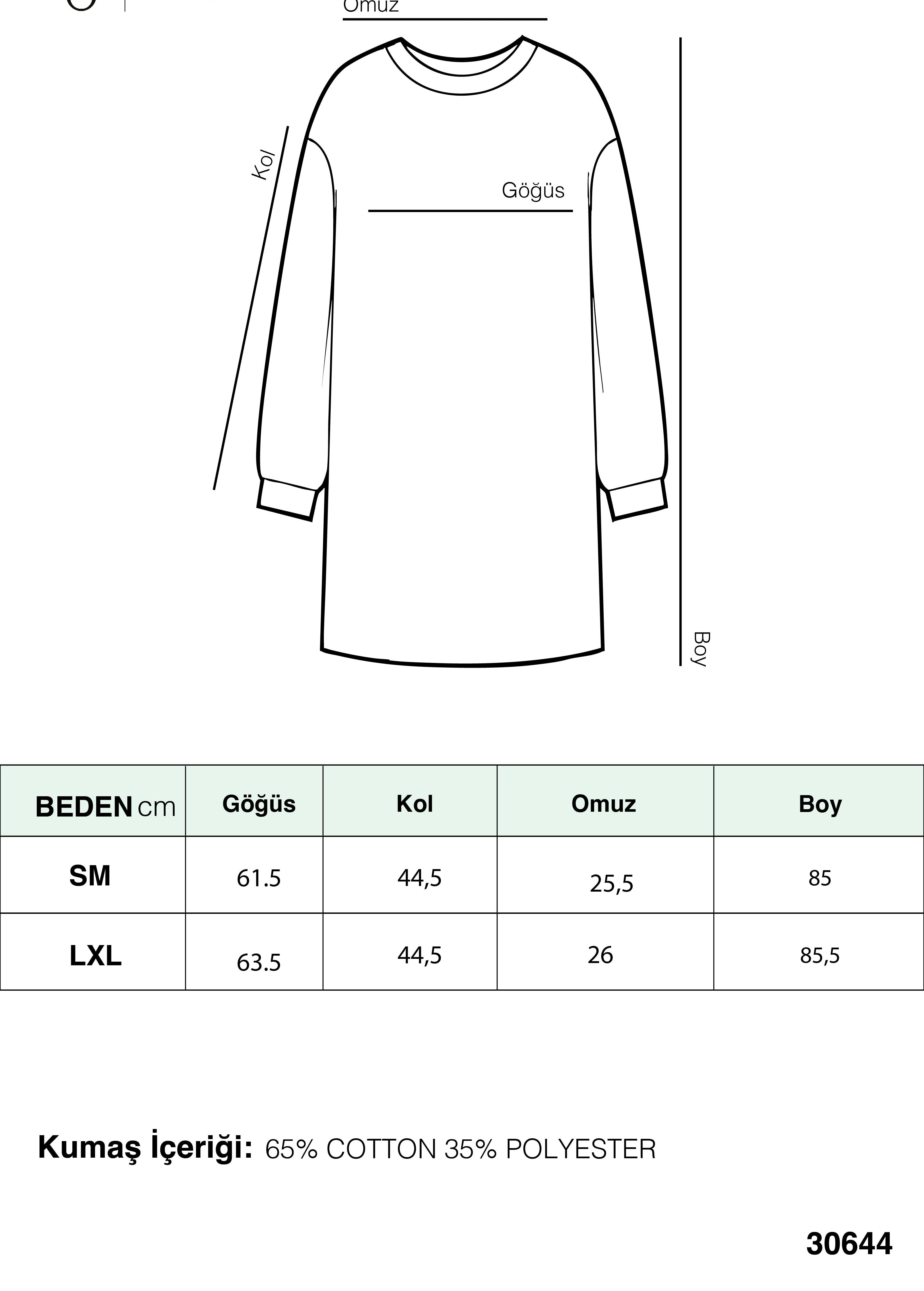 Kadın Basic Tunic - 30644TUN